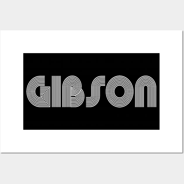 GIBSON Family Name Family Reunion Ideas Wall Art by Salimkaxdew